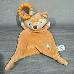 Douglas Baby Fox Lovey Orange Plush Cuddle Toy Teether Knots Mushrooms